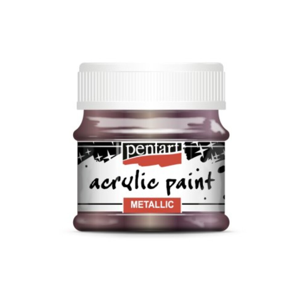 Akrylová barva metalická PENTART 50 ml LILEK