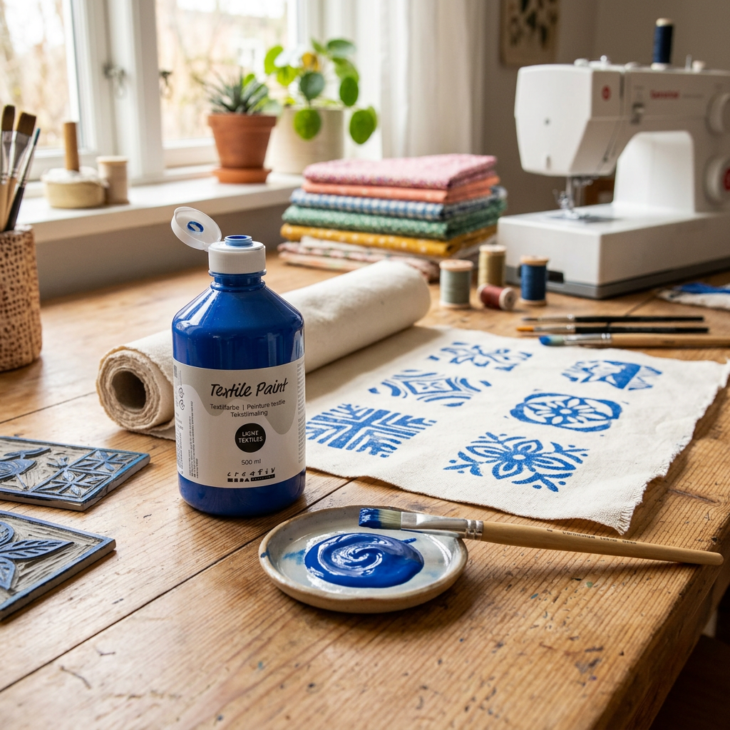 Barva na textil CREATIV 500 ml PRIMÁRNÍ MODRÁ