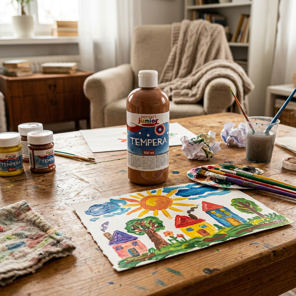 Temperová barva Junior PENTART 500 ml MOSAZNÁ