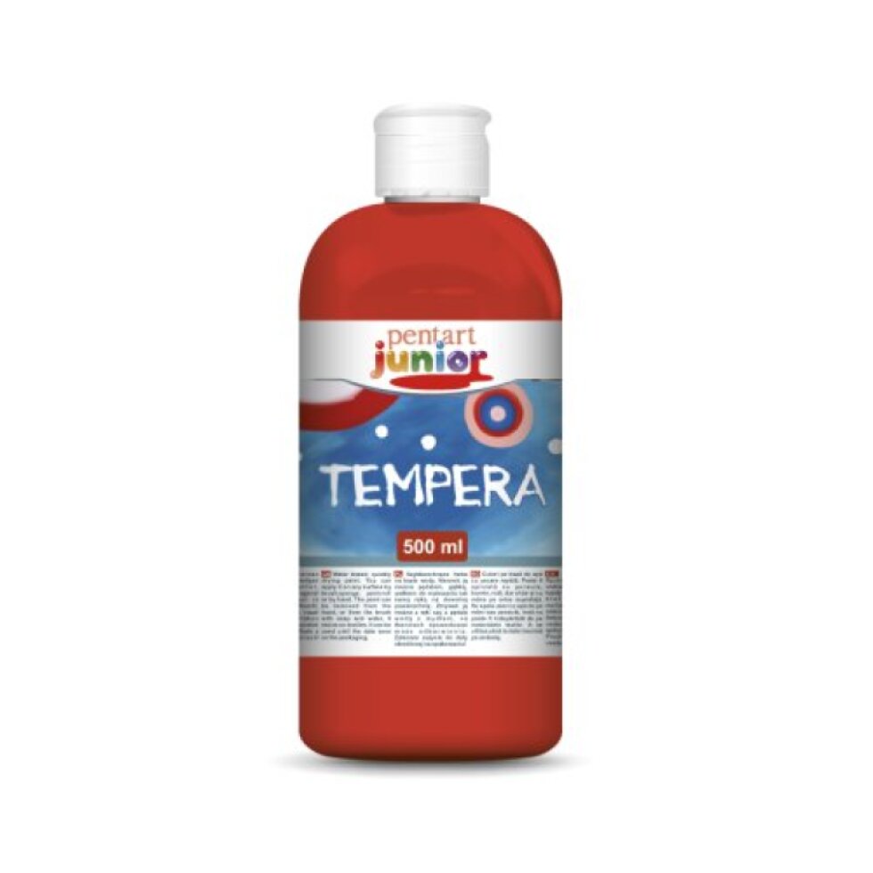 Temperová barva Junior PENTART 500 ml OHNIVÁ ČERVENÁ