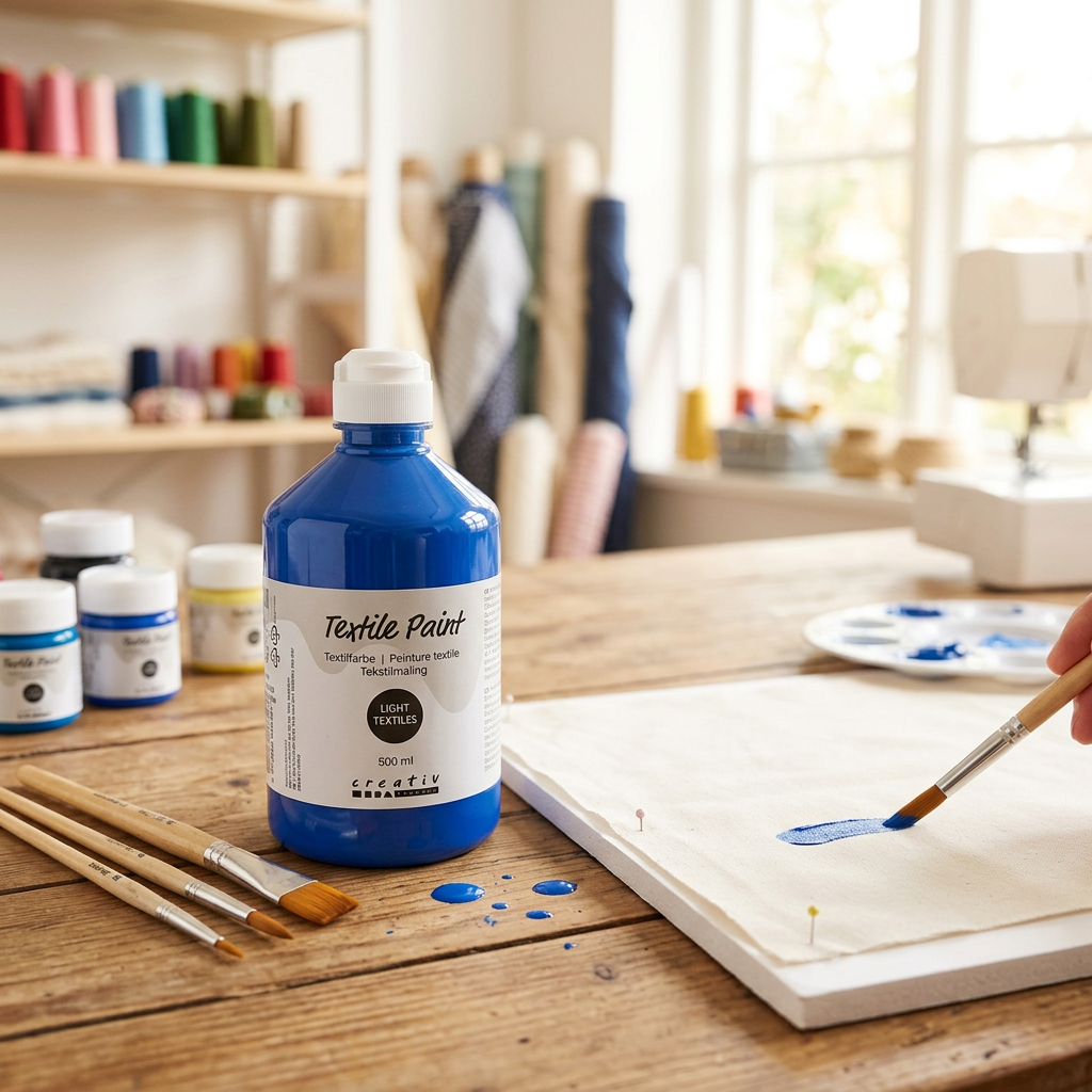Barva na textil CREATIV 500 ml PRIMÁRNÍ MODRÁ