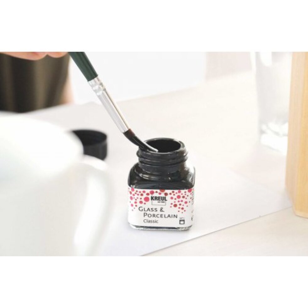 Barva na sklo a porcelán KREUL classic 20 ml ŠEDÁ