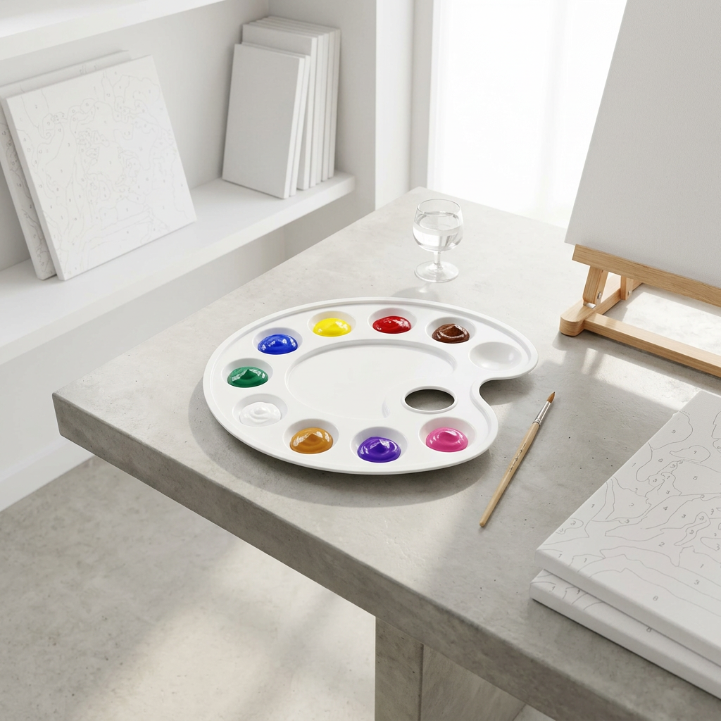 Malířská paleta plastik SOLO GOYA s 9 jamkami