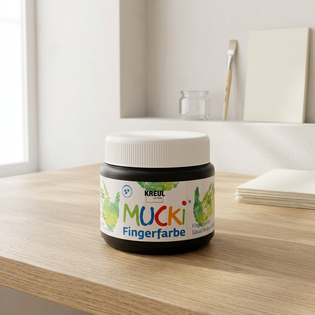 Prstová barva MUCKI 150 ml ČERNÁ