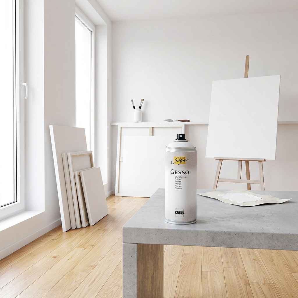 Šeps ve spreji SOLO GOYA Gesso 400 ml BÍLÁ