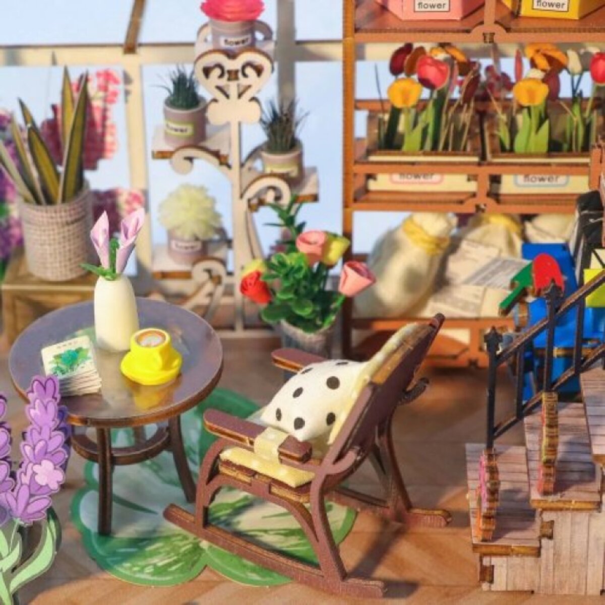 Book Nook sada - Skleník plný květin