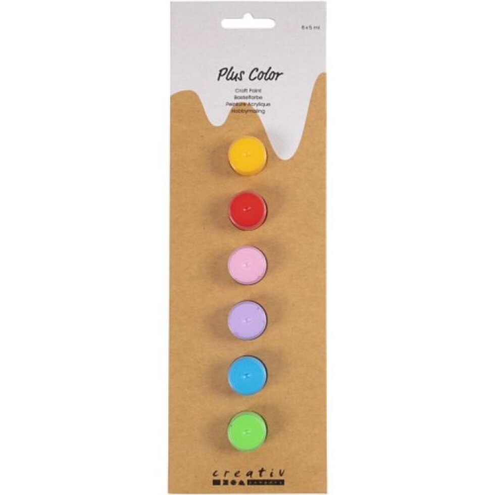 Sada Akrylová barva Plus Color 6x5 ml ZÁKLADNÍ ODSTÍNY