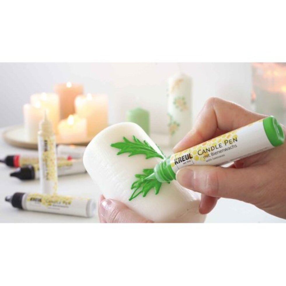 Sada CANDLE PEN KREUL voskové pero pro malování svíček WINTER LOVE