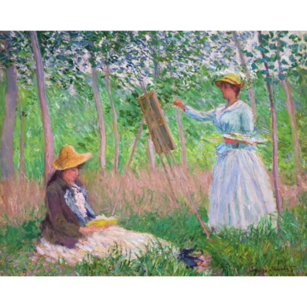 Vyšívání křížkové sada - Monet - V lese u Giverny 32 x 40 cm