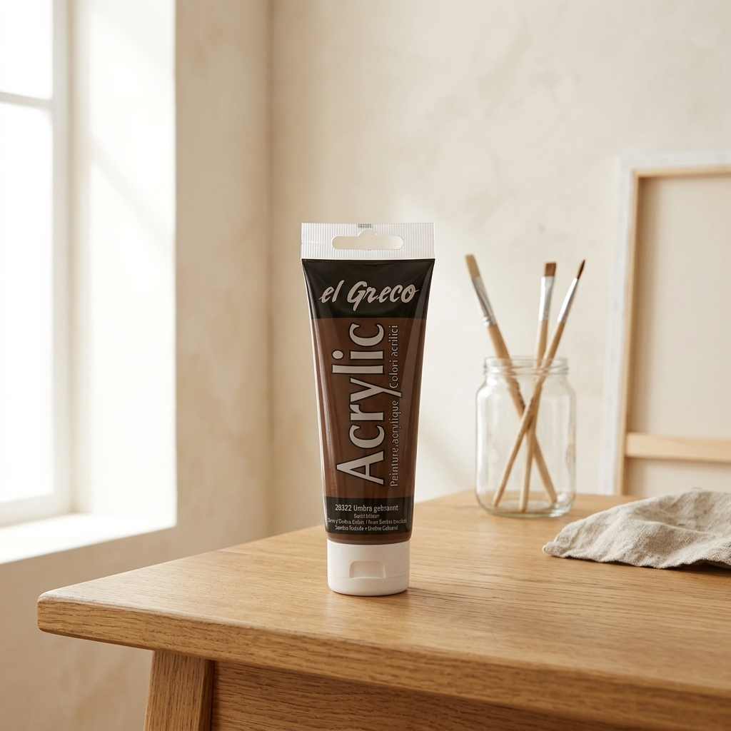 Akrylová barva EL GRECO 75 ml TMAVÁ OKROVÁ