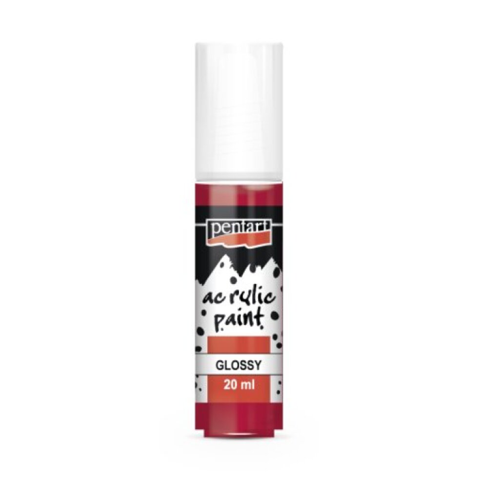Akrylová barva lesklá PENTART 20 ml KARMÍNOVÁ