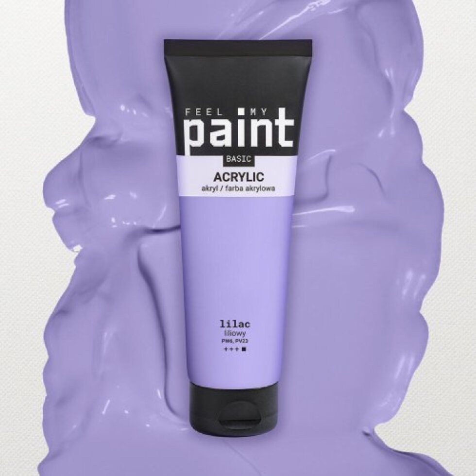 Akrylová barva FeelMyPaint 120 ml LILA - certifikace o bezpečnosti dětských hraček