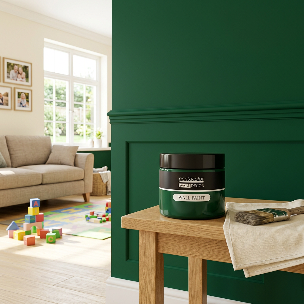 Barva na zeď WALL DECOR 150 ml SAMETOVÁ ZELENÁ