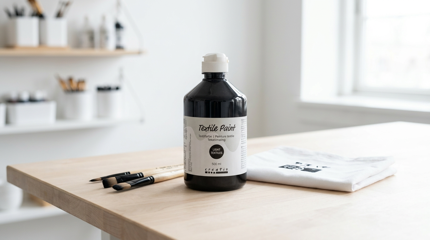 Barva na textil CREATIV 500 ml ČERNÁ
