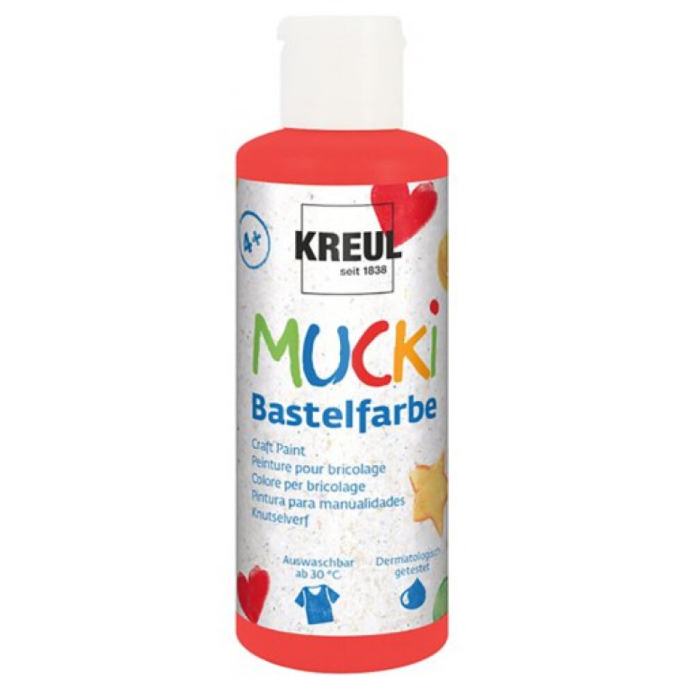 Sada prstová barva MUCKI 6 barev po 80 ml