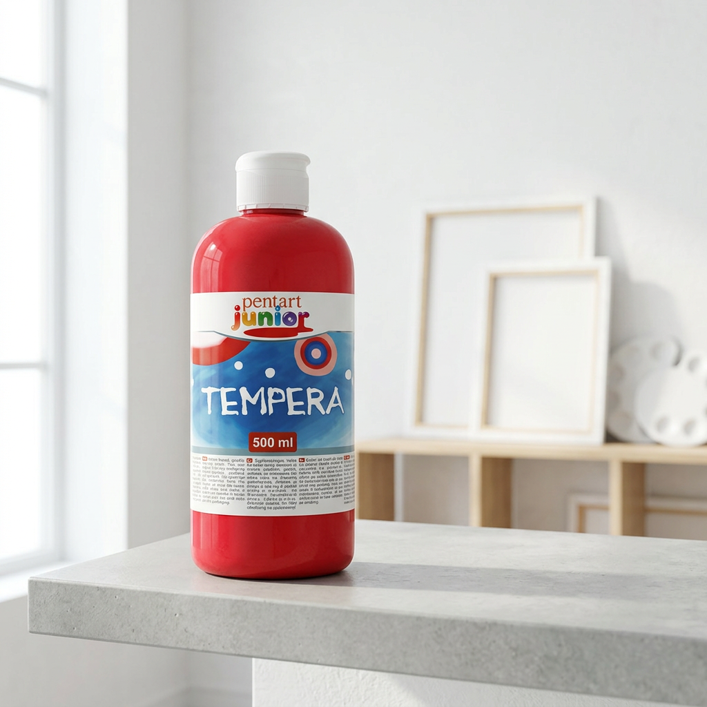 Temperová barva Junior PENTART 500 ml ČERVENÁ