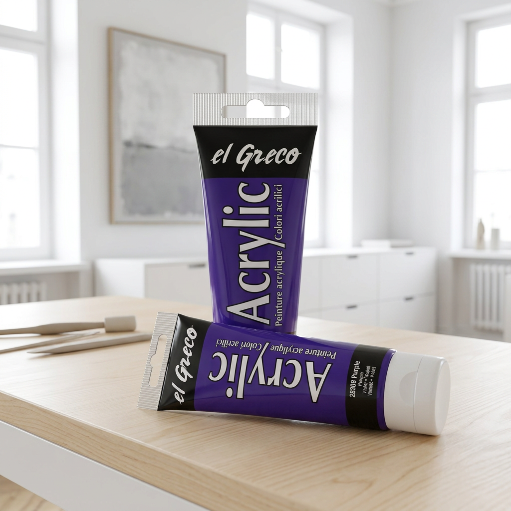 Akrylová barva EL GRECO 75 ml PURPUROVÁ