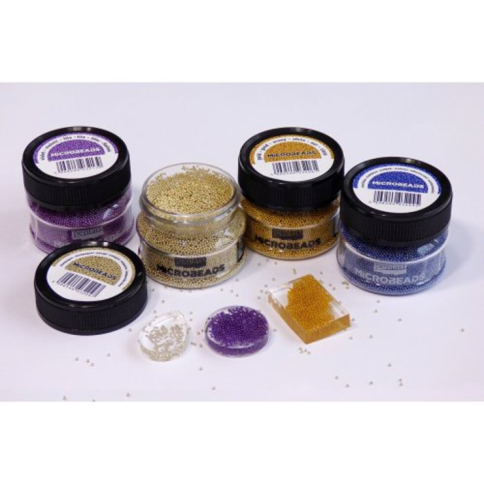Korálky skleněné MICROBEADS PENTART 40 g STŘÍBRNÁ