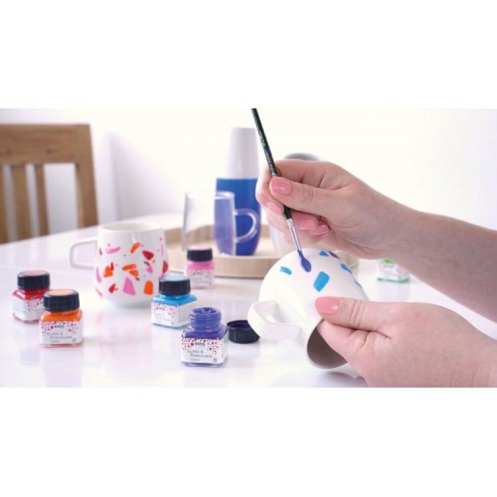 Sada barev na sklo a porcelán KREUL COLOR LIVING 6 x 20 ml