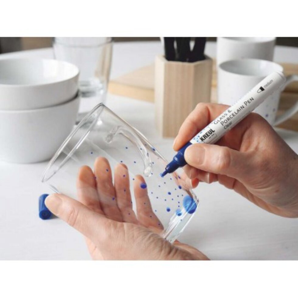 Fix na sklo a porcelán KREUL CLEAR medium ZELENÁ