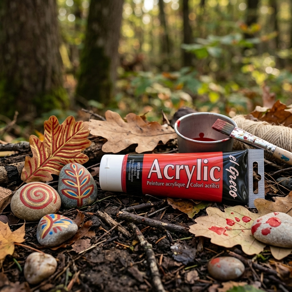 Akrylová barva EL GRECO 75 ml PRAVÁ ČERVENÁ