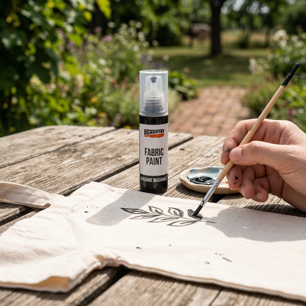 Barva na světlý a tmavý textil PENTART 20 ml ČERNÁ
