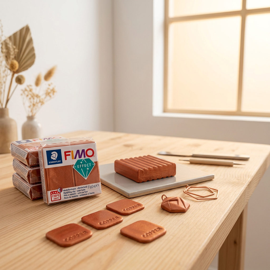 FIMO efekt 57g METALICKÁ MĚDĚNÁ