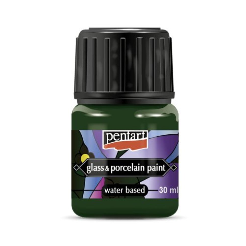 Barva na sklo a porcelán PENTART 30 ml ZELENÁ