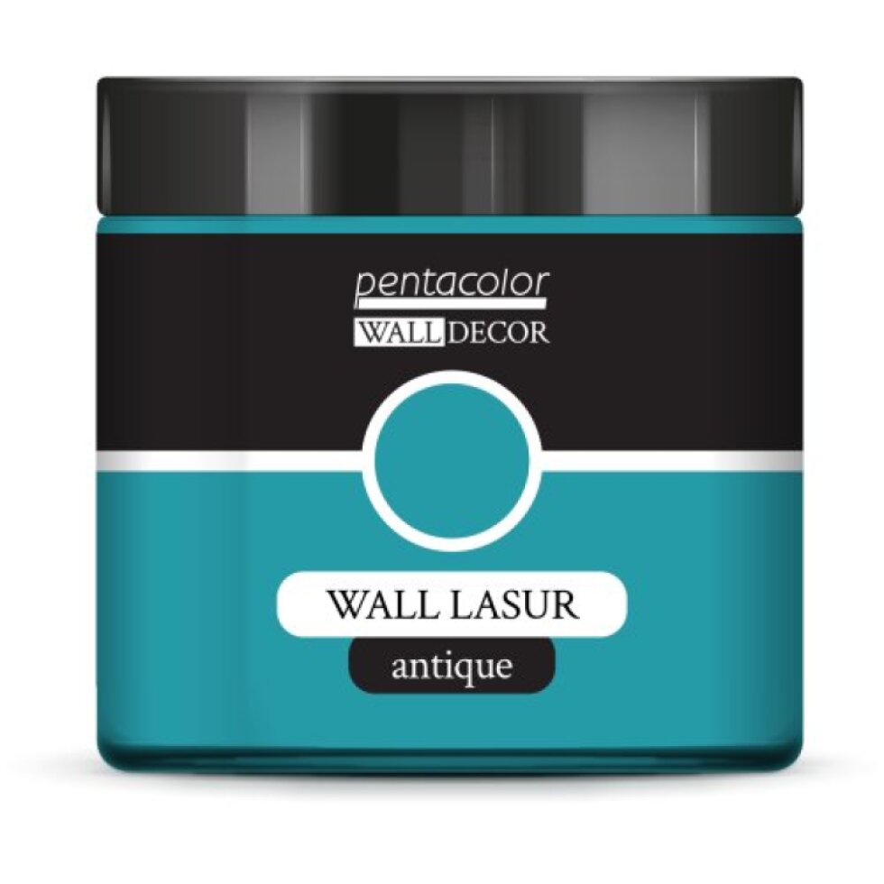 Lazurovací barva na zeď antique WALL DECOR 500 ml PATINA MODRÁ
