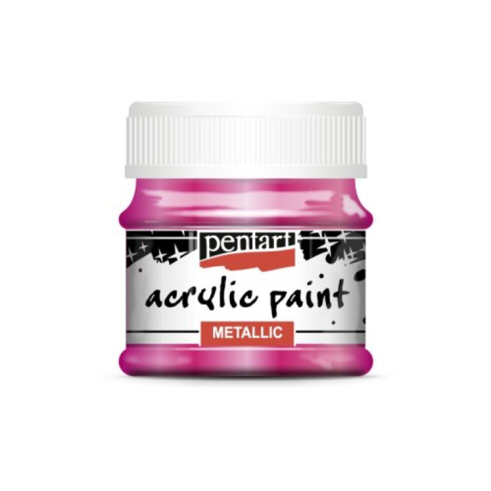 Akrylová barva metalická PENTART 50 ml MAGENTA