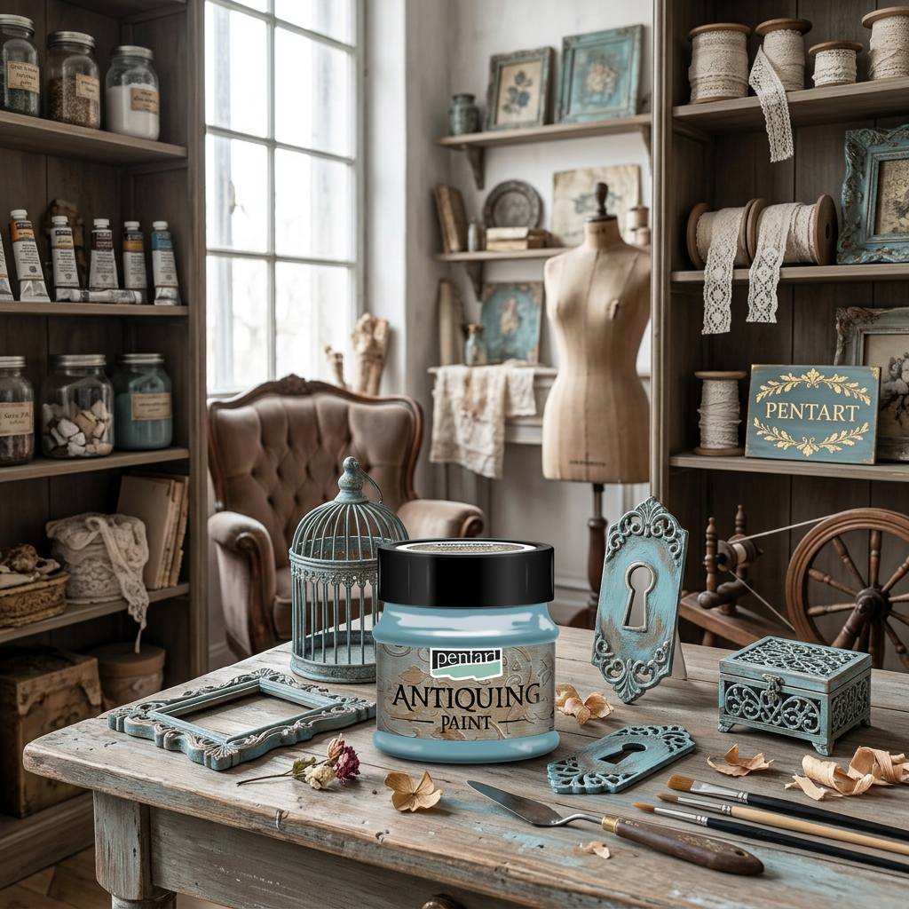 Antikovací barva PENTART 50 ml PATINA MODRÁ
