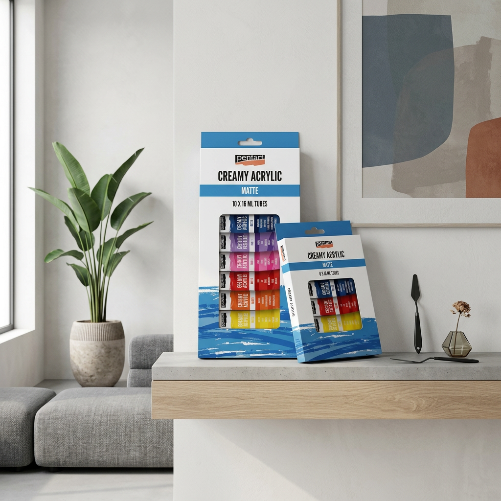 Sada krémová akrylová barva PENTART 6 x 16 ml