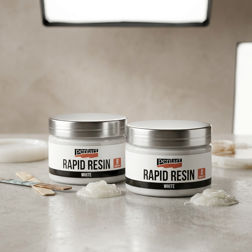Rychle tuhnoucí pryskyřice Rapid Resin PENTART 150 ml BÍLÁ
