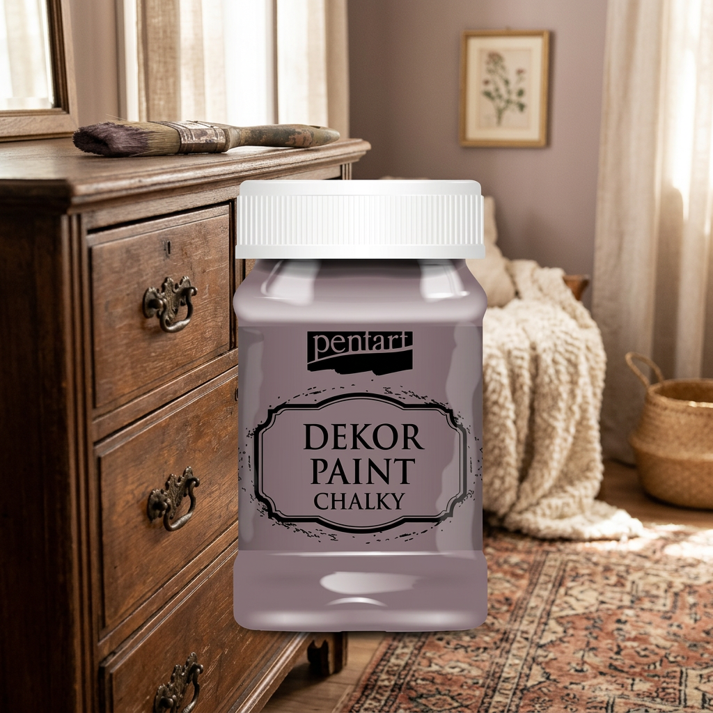 Křídová a dekorační barva PENTART 100 ml COUNTRY PURPUROVÁ