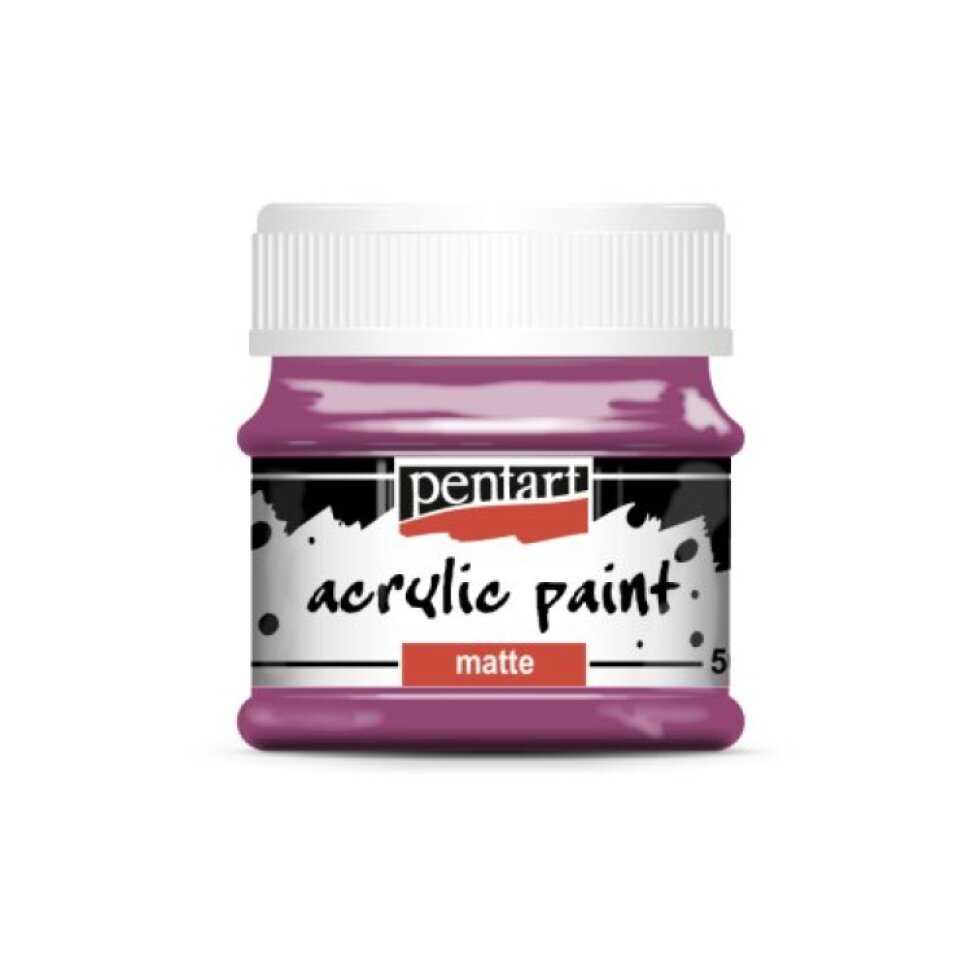 Akrylová barva matná PENTART 50 ml TMAVÁ PURPUROVÁ