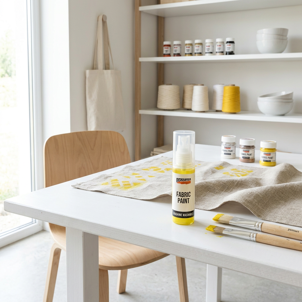 Barva na světlý a tmavý textil PENTART 20 ml ŽLUTÁ