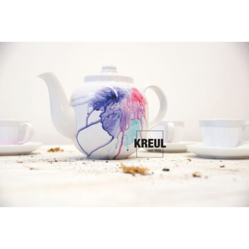 Barva na sklo a porcelán KREUL classic 20 ml KRÉMOVÁ BÍLÁ