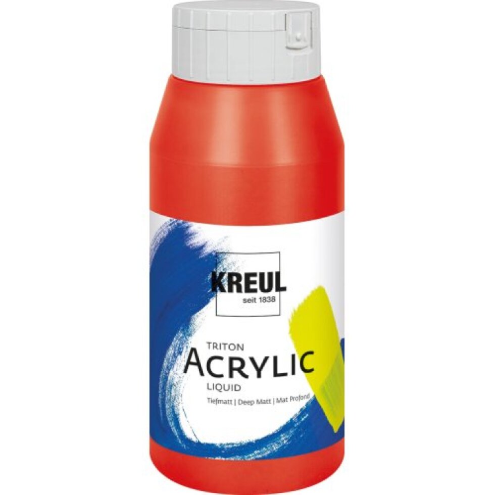 Akrylová barva TRITON KREUL SOLO GOYA 750 ml ČERVENÁ