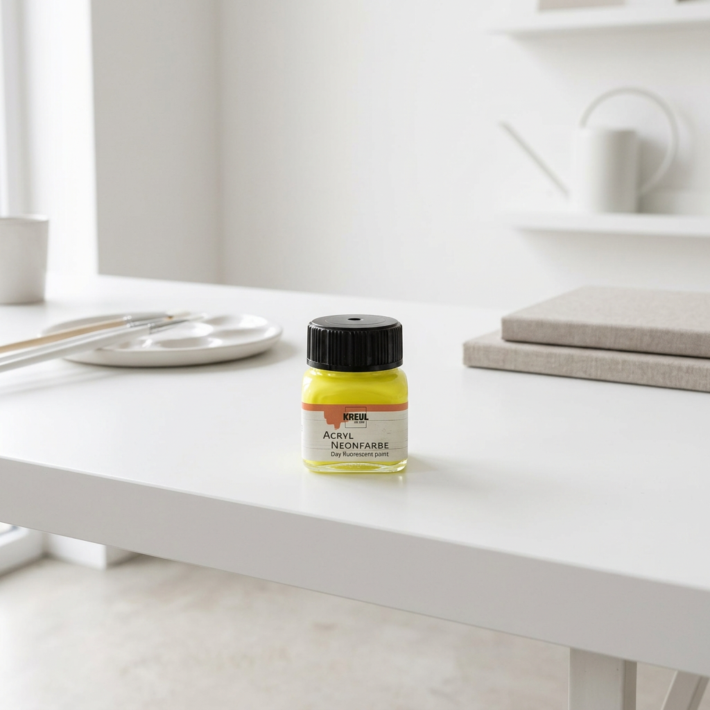 Akrylová barva neonová KREUL 20 ml ŽLUTÁ
