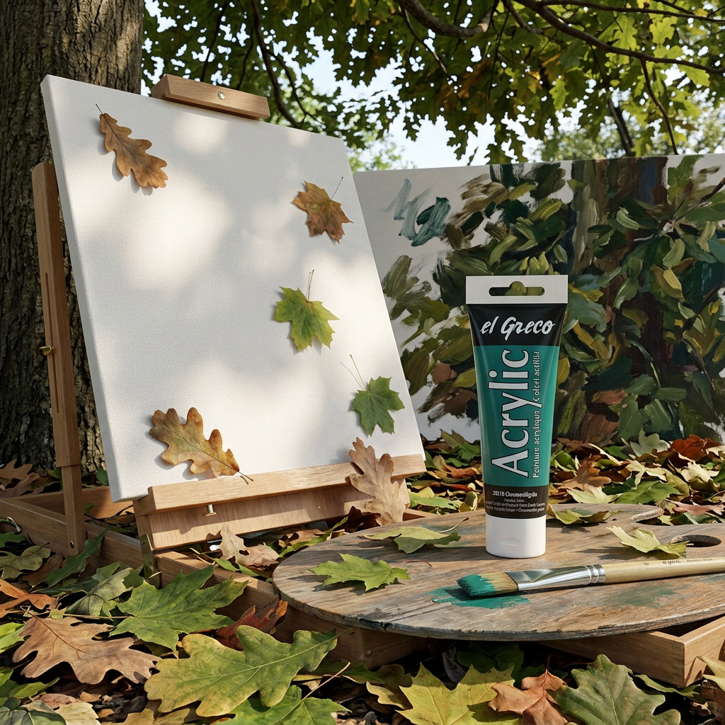 Akrylová barva EL GRECO 75 ml VIRIDIAN ZELENÁ