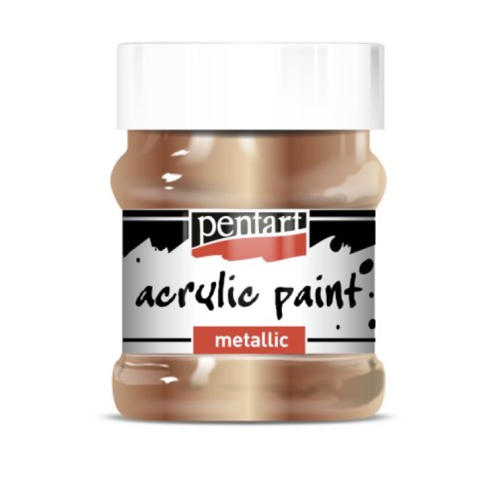 Akrylová barva metalická PENTART 230 ml ANTICKÁ ZLATÁ