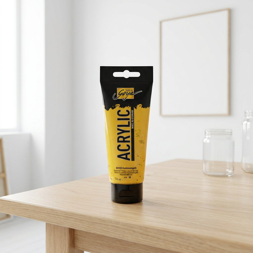 Akrylová barva SOLO GOYA 100 ml KADMIUM ŽLUTÁ