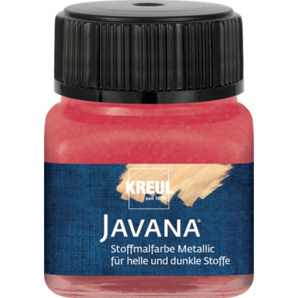 Sada Barva na textil metalická JAVANA 6 x 20 ml - základní