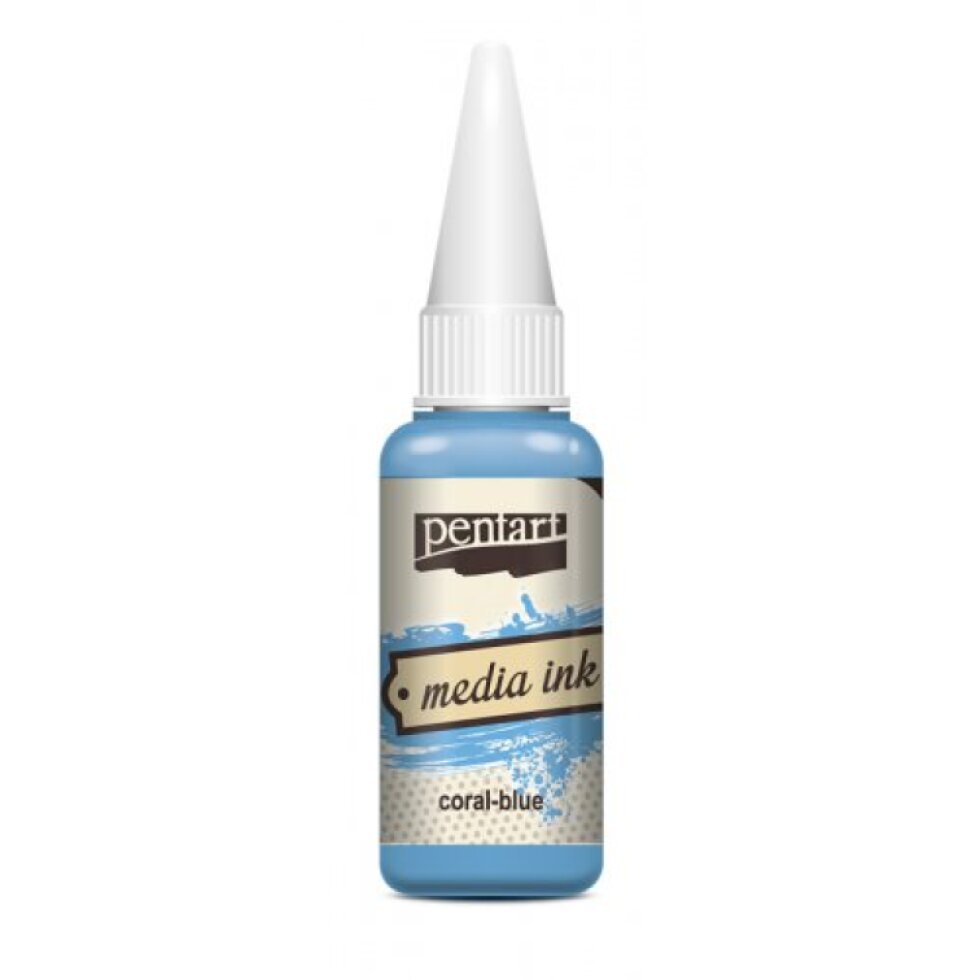 Alkoholový inkoust MEDIA INK PENTART 20 ml KORÁLOVÁ MODRÁ