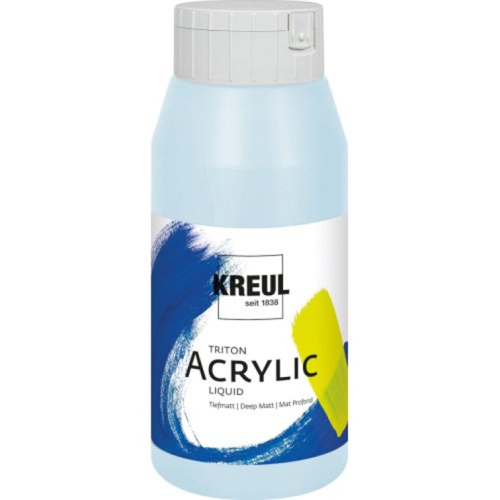 Akrylová barva TRITON KREUL SOLO GOYA 750 ml BLEDÁ MODRÁ