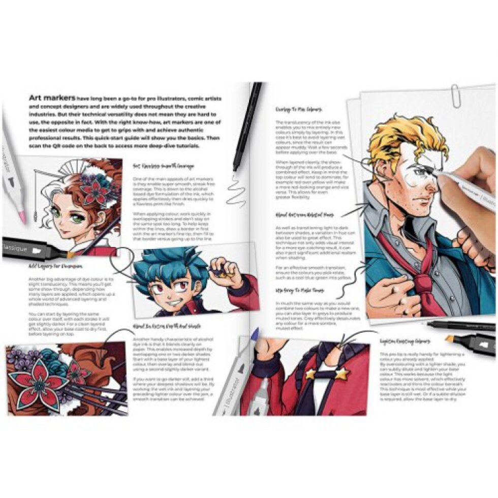 Sada Ilustrace manga HRDINOVÉ