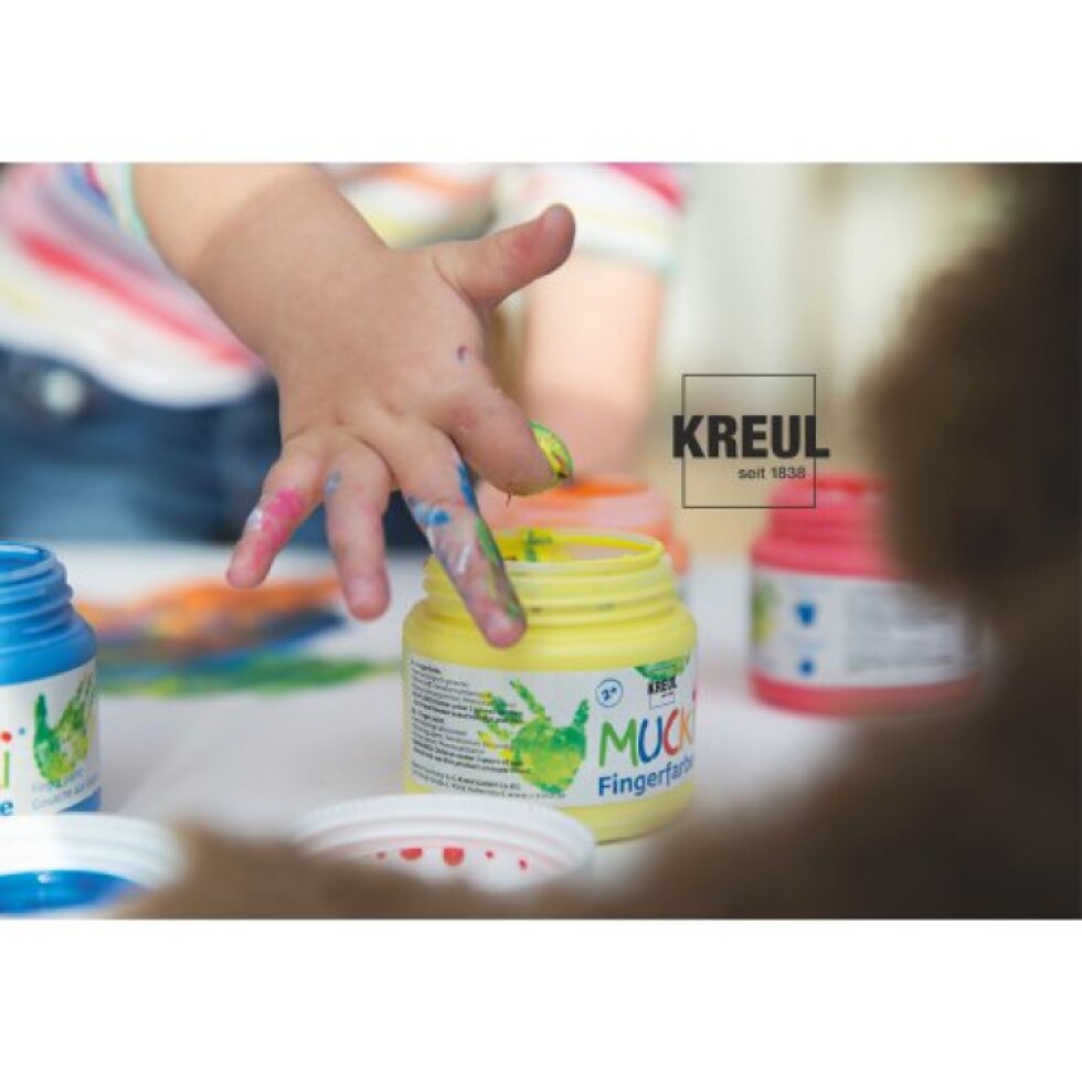 Prstová barva MUCKI 150 ml BÍLÁ