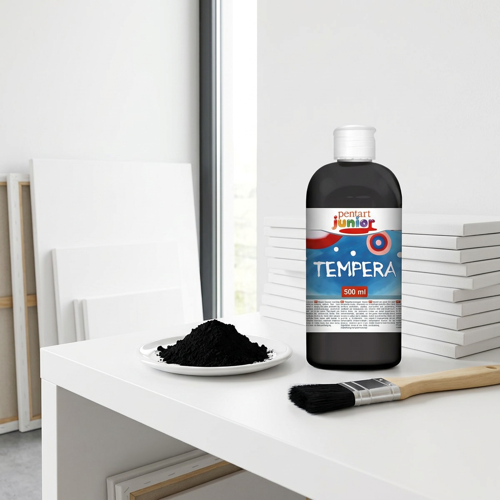 Temperová barva Junior PENTART 500 ml ČERNÁ