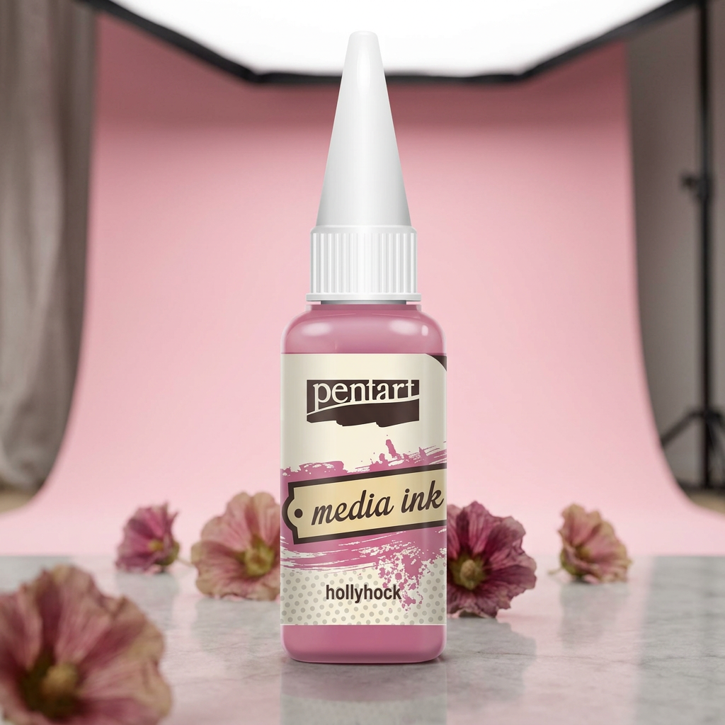 Alkoholový inkoust MEDIA INK PENTART 20 ml RŮŽOVÁ