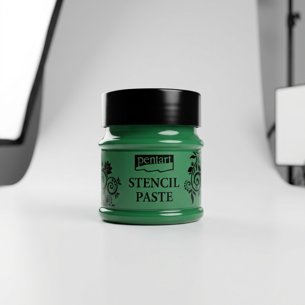 Šablonová pasta perleťová PENTART 50 ml ZELENÁ